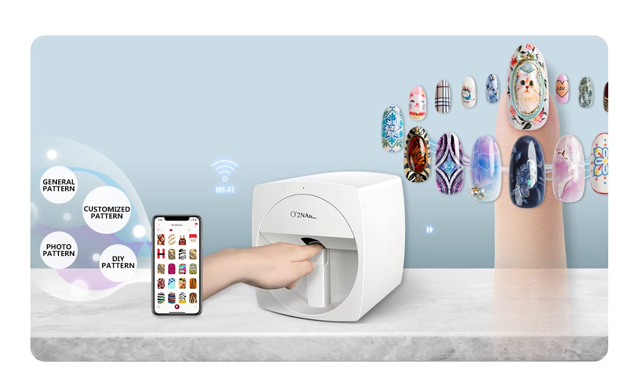 Amazon.co.jp: 3D ネイルマシン O2NAILS V11 ポータブルネイル
